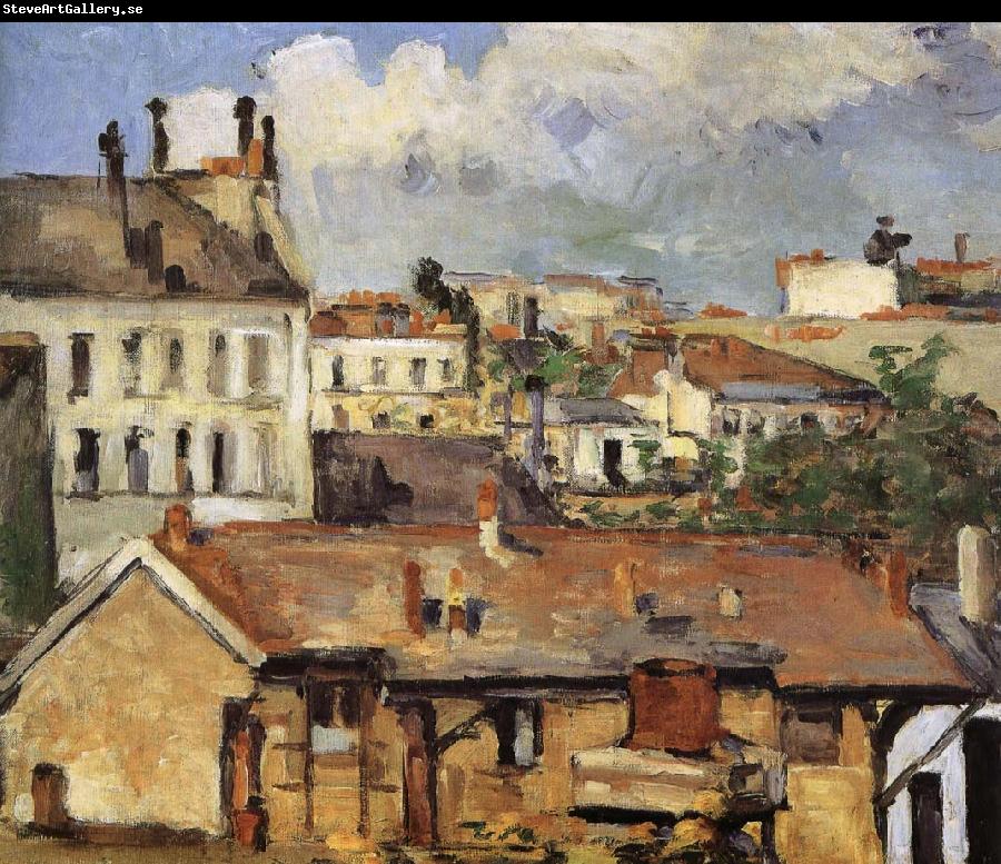 Paul Cezanne rooftop